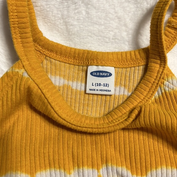 Old Navy mustard yellow tank SZ L 10/12 - Picture 2 of 2